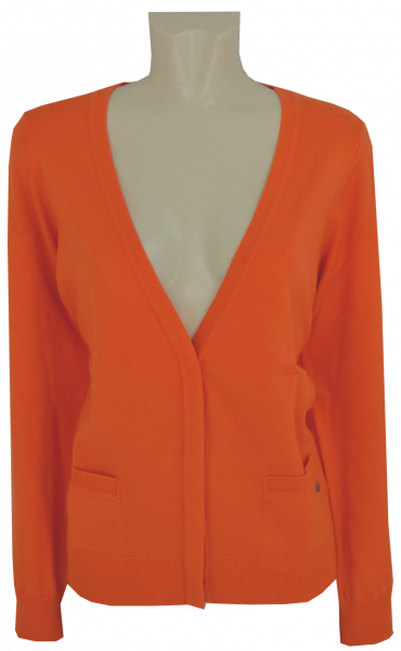 Strickjacke in orange
