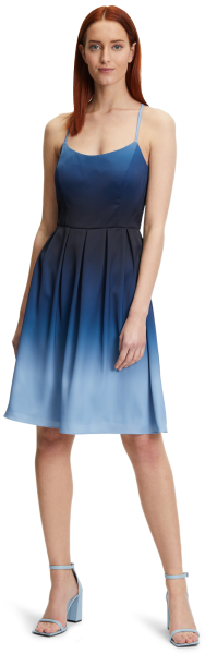 Cocktailkleid in light blue dark blue