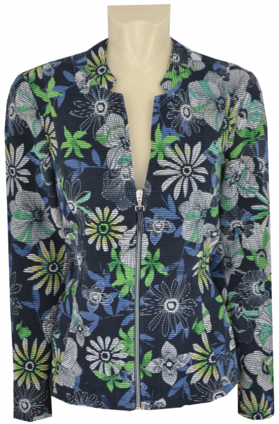 Blazer Jacke in allover floral gemustert