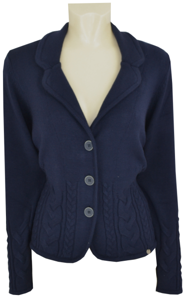 Strickjacke in marine blau