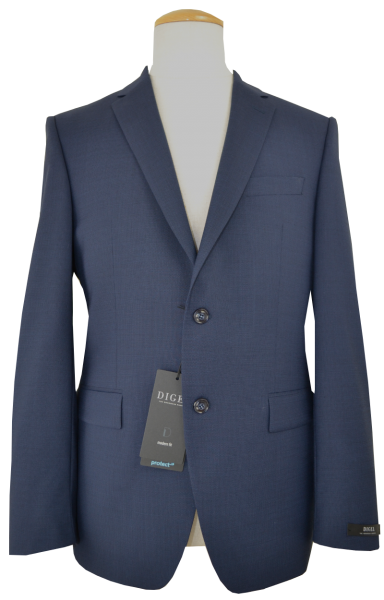Anzug Blazer mit taillierter Passform in mittel blau mit feiner Struktur