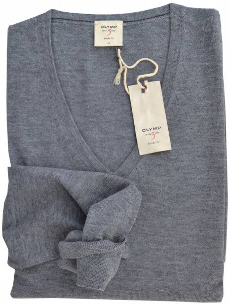 LEVEL FIVE Pullover in grau meliert
