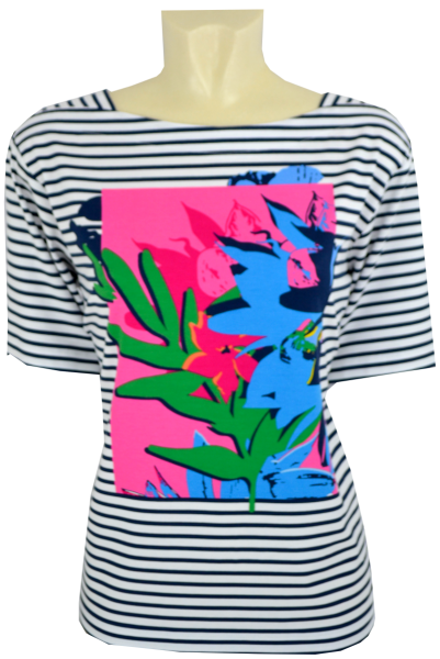 1/2 Arm T-Shirt mit modischem Print