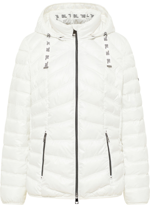 Warme Steppjacke in offwhite