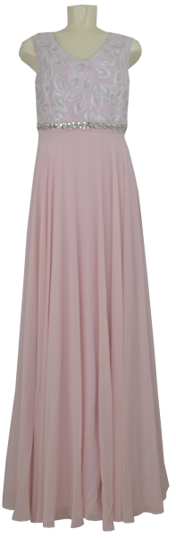 Ballkleid lang in Iced Rose