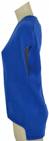 Strick Pullunder in electric blue als oversized