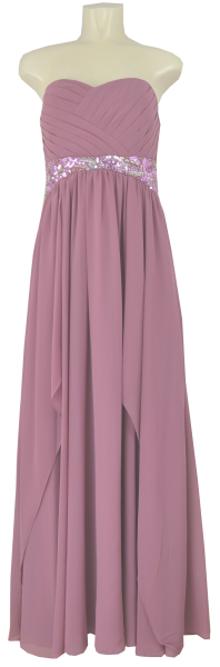 Langes Ballkleid in rose wine