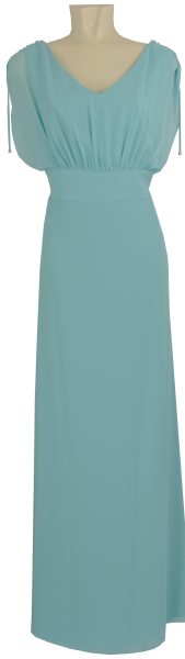 Abendkleid in aqua sky