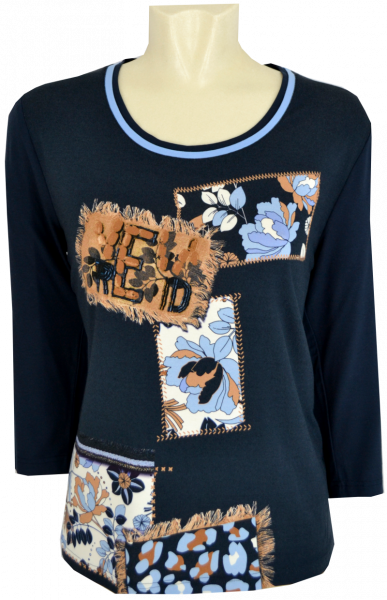 3/4 Arm T-Shirt mit Print