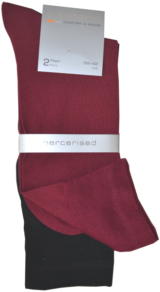 Business Socken in rot und schwarz