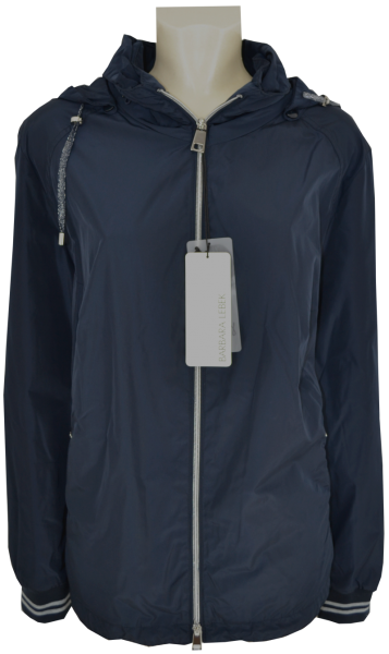 Leichte Outdoor Jacke mit Kapuze in dunkel blau