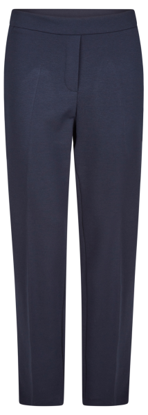 Schmal geschnittene Jersey Hose in dunkel blau