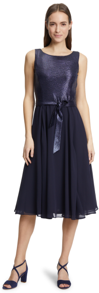 MIdi langes Kleid in patch dark blue-dark blue