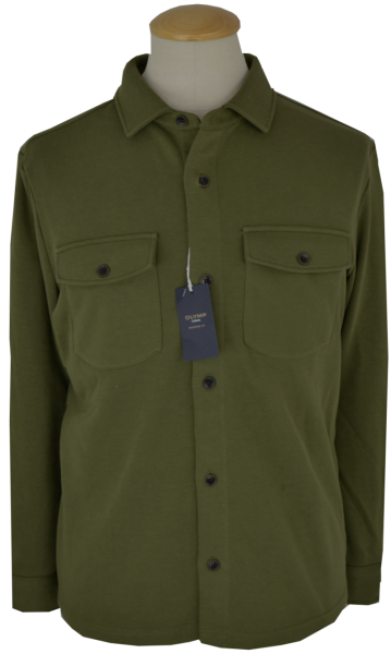 Sweat Overshirt in oliv