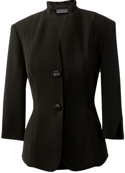 Blazer mit 3/4 Arm in schwarz