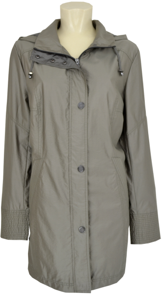 Leichte Outdoor Jacke in Pinie mit Kapuze