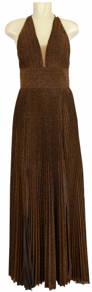 Ballkleid lang in brown