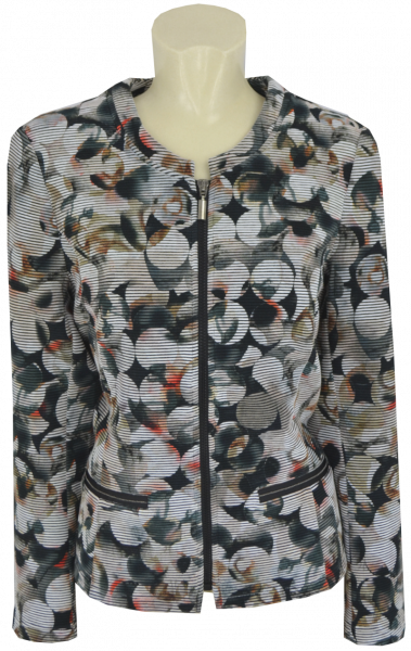 Blazer Jacke in allover gemustert