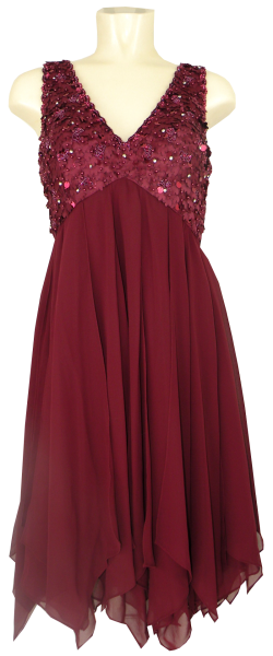 Cocktailkleid in deep red