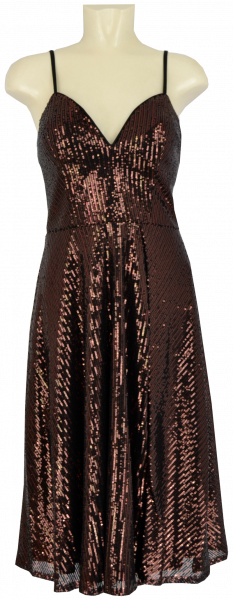 Cocktailkleid in black-brown