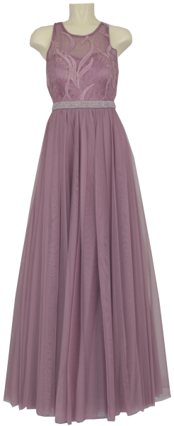 Langes Ballkleid in dusty orchid