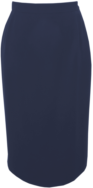 Schmaler Rock in marine blau
