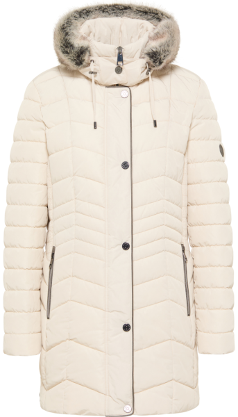 Warme Steppjacke in offwhite