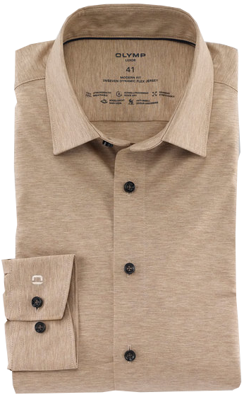 Dynamic Flex Jersey Hemd in natur meliert