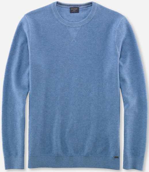 Pullover mit rundem Ausschnitt in bleu