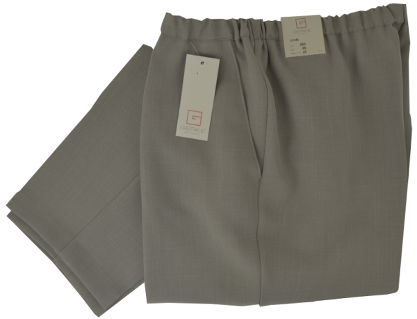 Etwas leichtere Stoff Schlupfhose in taupe