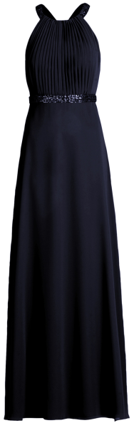 Langes Ballkleid in night