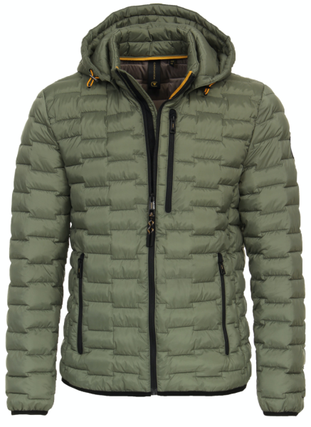 Leichte Outdoor Steppjacke in lind mit Kapuze