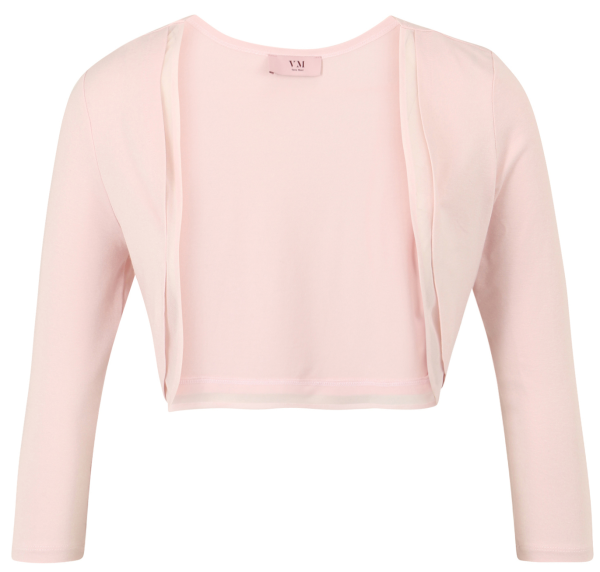 Kurze Bolero-Jacke in pale rose