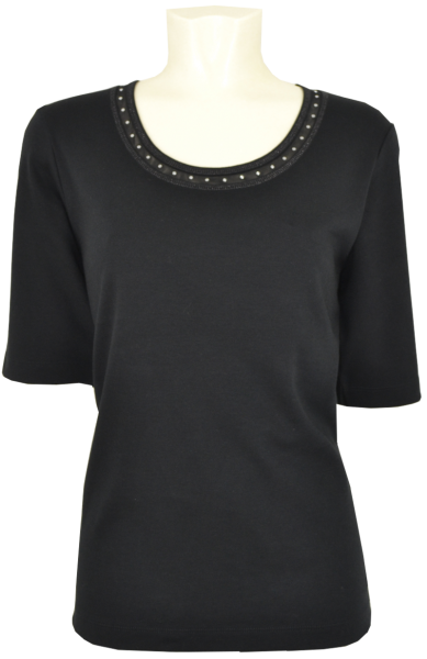 1/2 Arm Shirt in schwarz