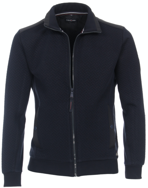 Sweat-Shirt Jacke in marine blau