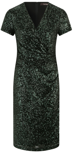 Mittellanges Kleid in dark green-black