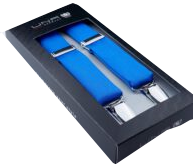 Hosenträger in enzianblau