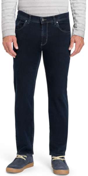 Bequeme Kurzleib Jeans in blue/black raw
