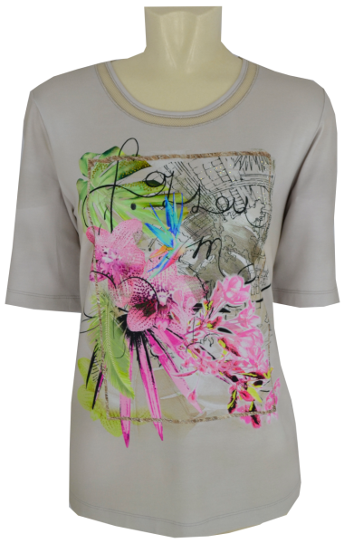 1/2 Arm Shirt mit modischem Print