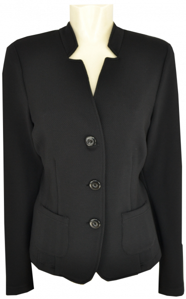 Leichte Jersey Jacke in schwarz