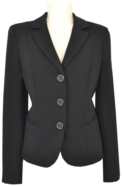 3 -Knopf Blazer in uni schwarz