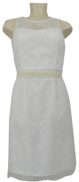 Mittellanges Brautkleid in ivory white