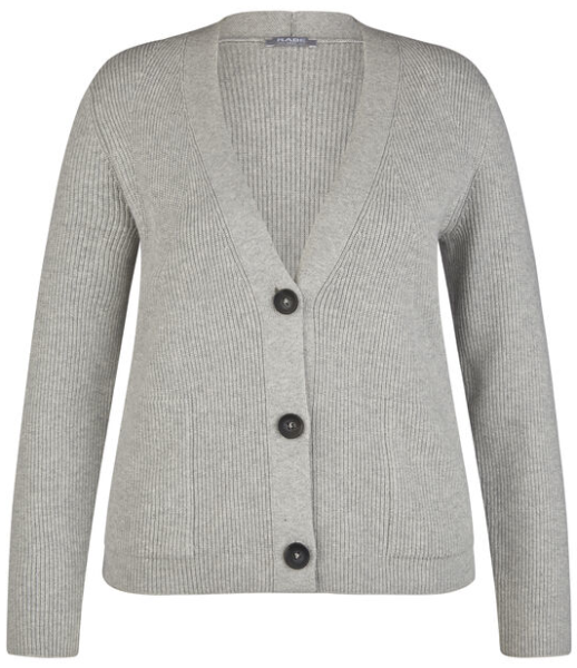 Strickjacke in silber-grau