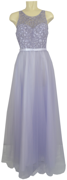 Langes Ballkleid in lilac marble