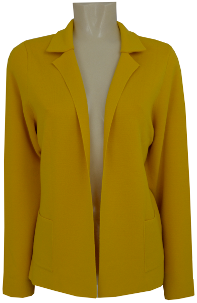 Leichtstrickjacke in honig-gelb