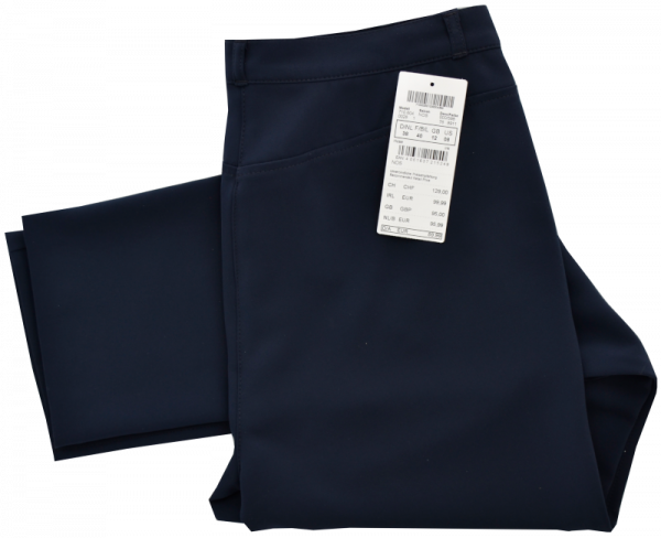 Dunkel blaue Stoffhose