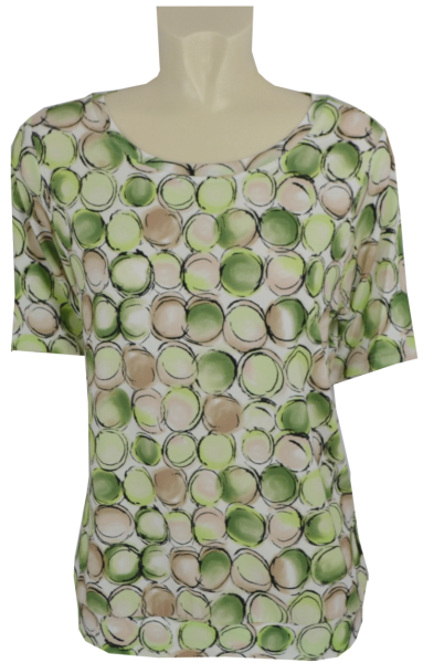 1/2 Arm Shirt in mehrfarbig gemustert