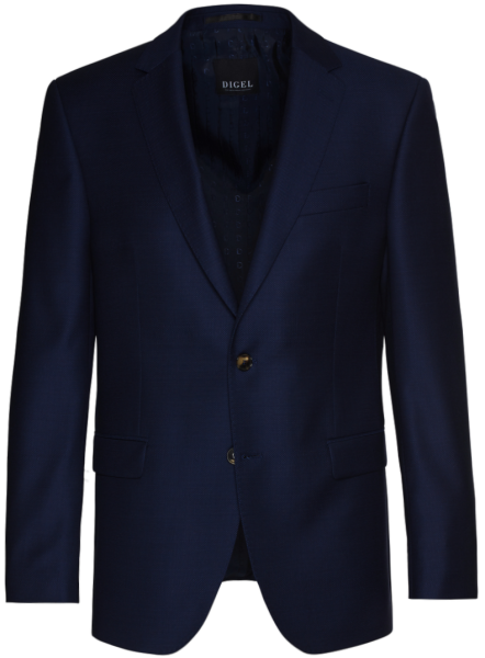 Anzug Blazer in mittel blau mit feiner Körnung