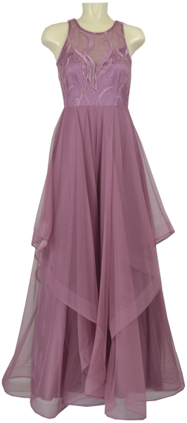 Langes Ballkleid in dusty orchid