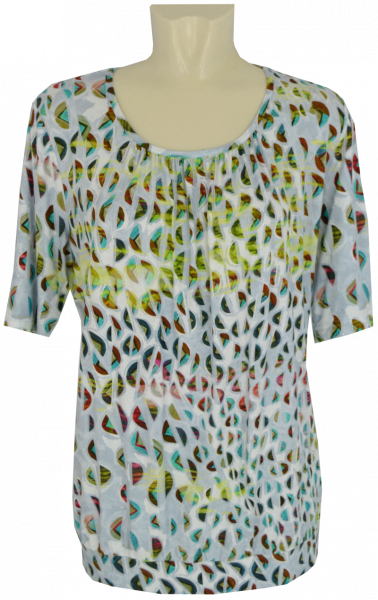 1/2 Arm Shirt in mehrfarbig gemustert